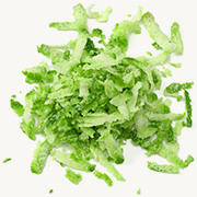 Grated lime zest