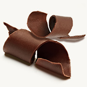Dark chocolate shavings